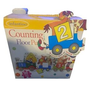 Infantino Counting Floor Puzzle - Blue, Yellow, and Red